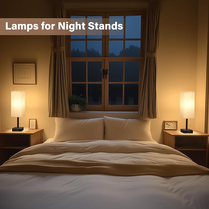 Bedside Lamps for Bedroom Set of 2 - Image 3