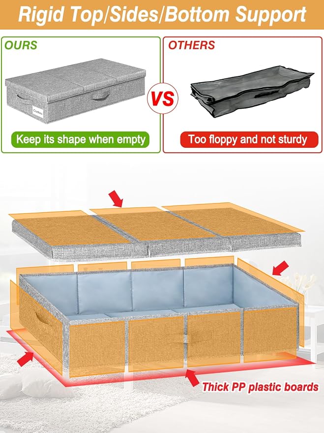 punemi 6 in Tall Under Bed Storage Containers - Image 3