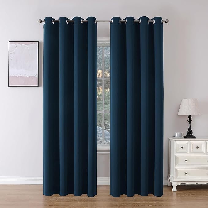 Joydeco Blackout Curtains 95 Inch Length 2 Panels Set, Thermal Insulated Long by JOYDECO
