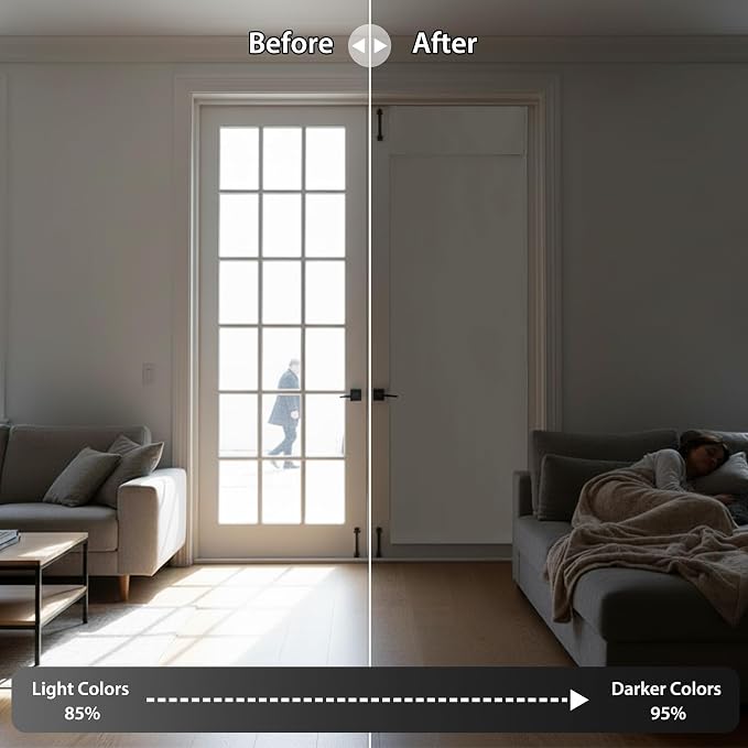 RYB HOME Blackout Door Window Curtains - Image 5