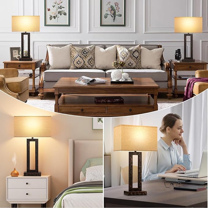 Seealle 22" Tall Living Room Lamps - Image 6