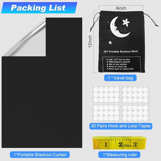 Vanten Upgraded Blackout Curtains, 100% Blackout Material - Image 7