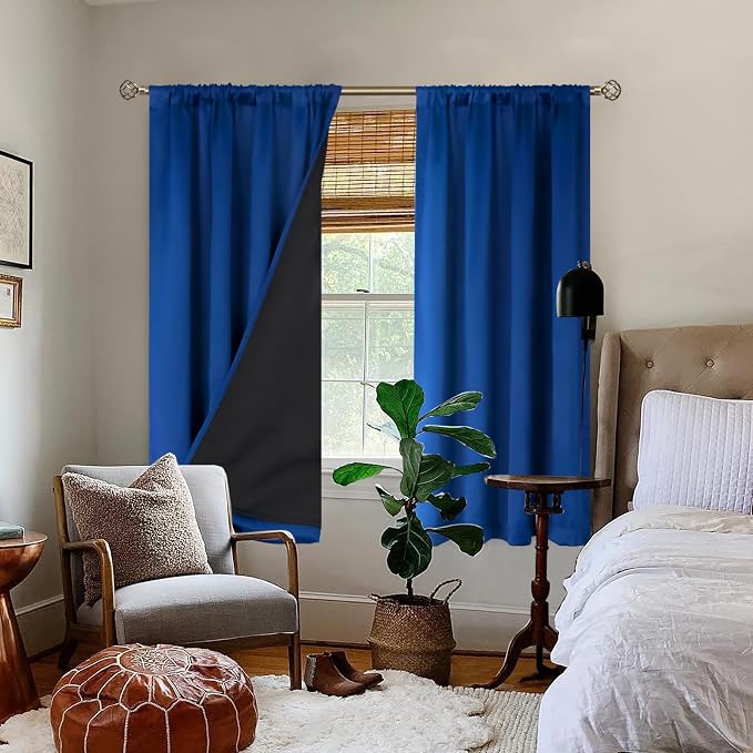 BGment Royal Blue Blackout Curtains - Image 2