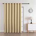 CUCRAF Custom Beige Blackout Curtains 1 Panel Set, Thermal Insulated Grommet by CUCRAF