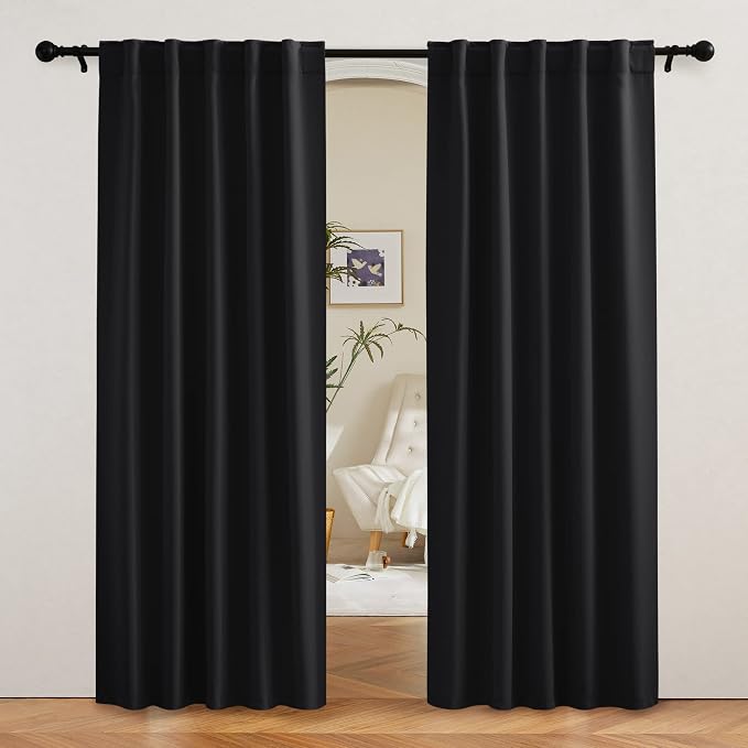RYB HOME Blackout Curtains 80 inches Long by RYBHOME