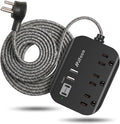 Mifaso Power Strip with USB, 15Ft Compact Flat Plug Extension Cord | 3 Outlets by Mifaso