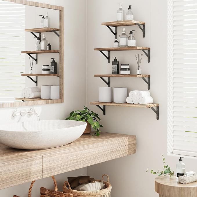 YGEOMER 4 Different Sizes Floating Shelves - Image 5