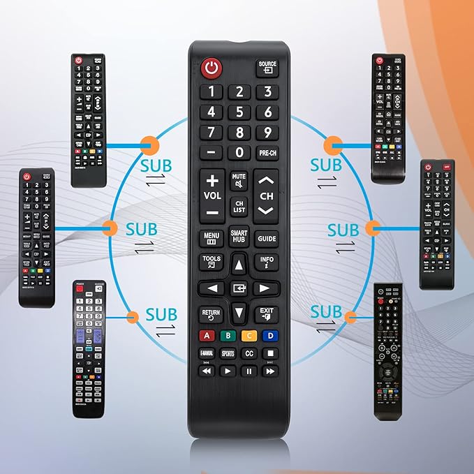 (Pack of 2) Universal for Samsung TV Remote Replacement,BN59-01301A for Samsung Smart TV LED LCD HDTV QLED SUHD UHD 4K 3D