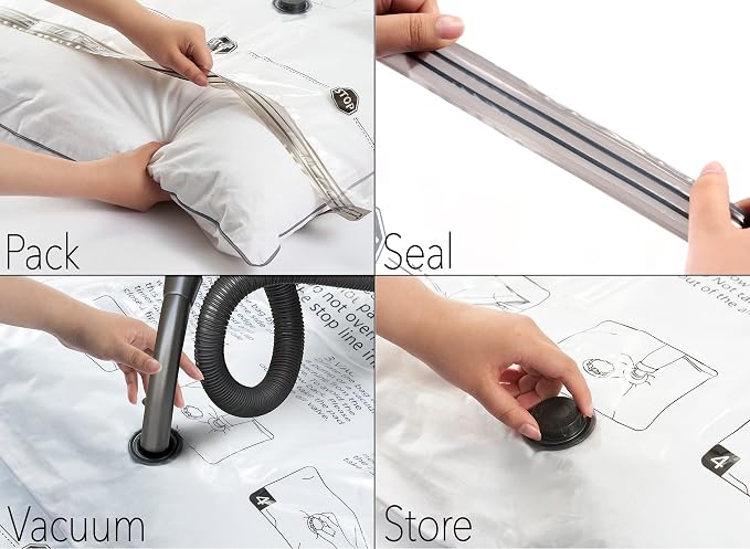 SpaceAid Vacuum Storage Bags, Space Saver Sealer Compression Bags - Image 4