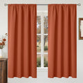BGment Terracotta Blackout Curtains 63 Inch Length by BGment