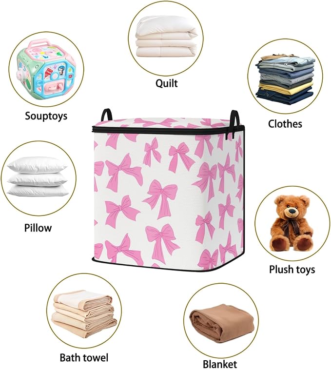 2pcs blanket storage bag for under bed, closet organizers 95L | quilt duvet - Image 2