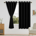 DWCN Black Blackout Curtains for Bedroom by DWCN
