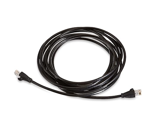 Amazon Basics RJ45 Cat 6 Ethernet Patch Cable, 1Gpbs Transfer Speed, Gold-Plated Connectors, 14 Foot - 10-Pack, Black