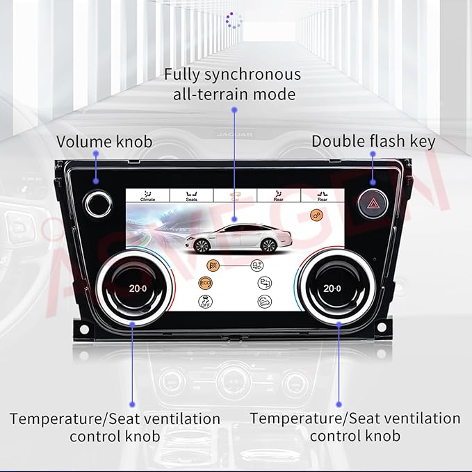 7 Inch LCD Touch Screen Air Conditioning Climate Control AC Panel for Jaguar XJ XJL XJR X351 2010-2019