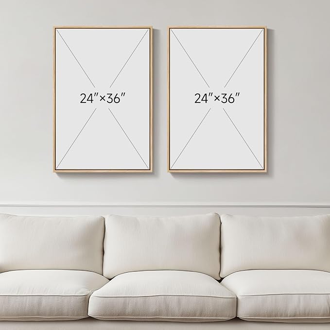 Large Framed Modern Colorful Abstract Wall Art - Image 3