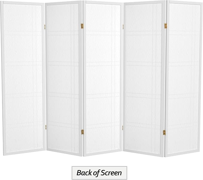 Red Lantern 5 ft. Tall Double Cross Shoji Screen - Image 6
