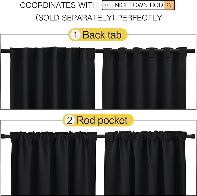 NICETOWN Halloween Blackout Curtain Blinds Window Panels - Image 4