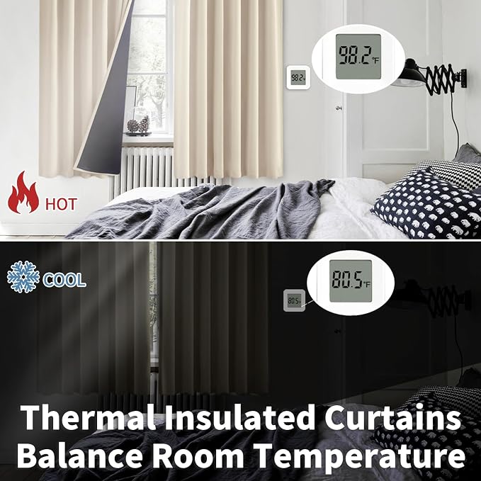 BGment Blackout Curtains 84 Inch Length 2 Panels Set - Image 6