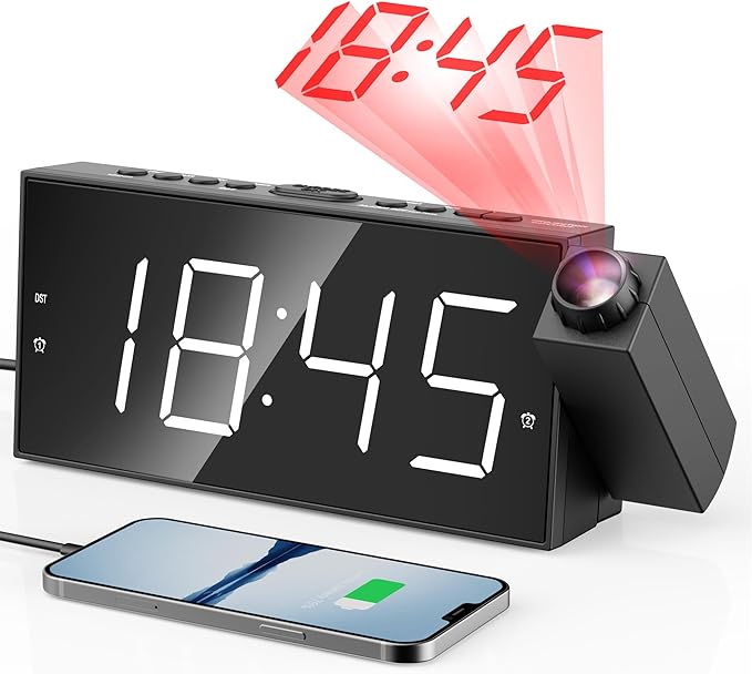 Mesqool Digital Projection Alarm Clock by Mesqool