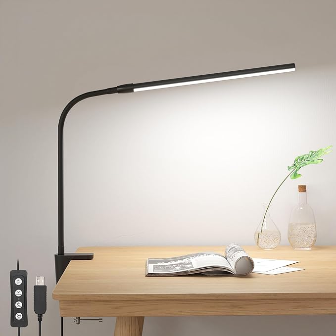 Lepro Clip on Desk Lamp, LED Reading Light by Lepro
