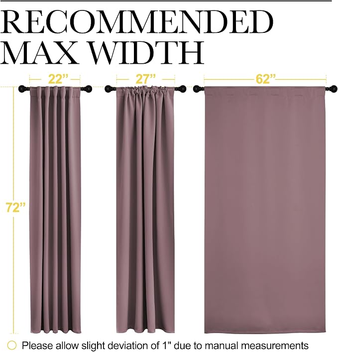 NICETOWN Living Room Blackout Draperies Curtains - Image 7