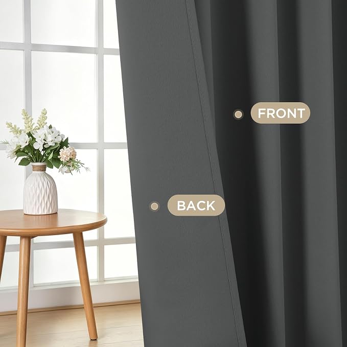 Joydeco Blackout Curtains 72 Inch Length 2 Panels Set, Thermal Insulated Long - Image 7