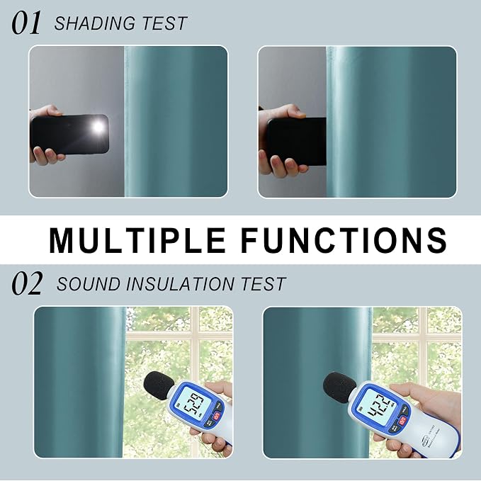 XWZO 100% Blackout Curtains - Image 4