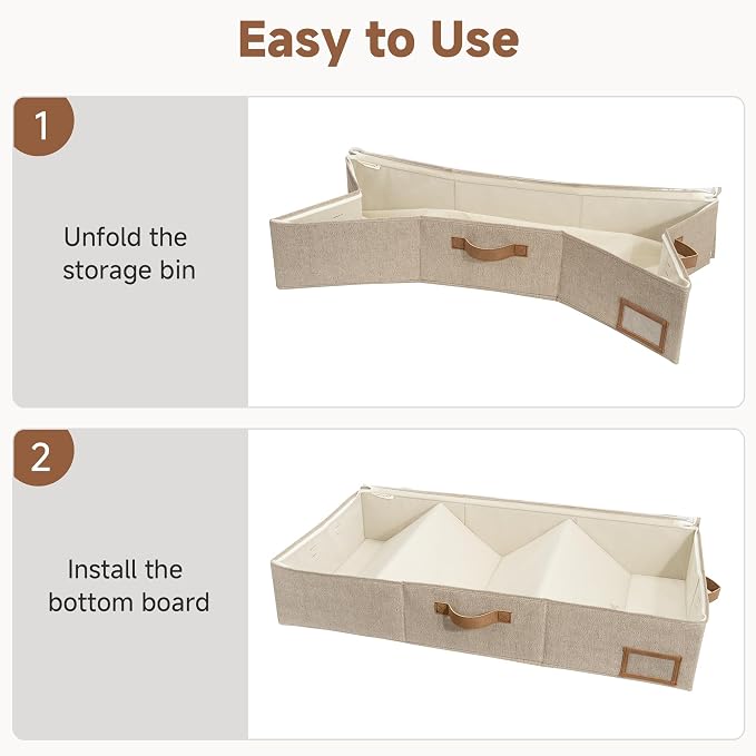StorageWorks 7 Inch Low Profile Under Bed Storage Containers - Image 7