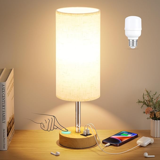 Dicoool Bedside Table Lamp for Bedroom by DicooolDirect