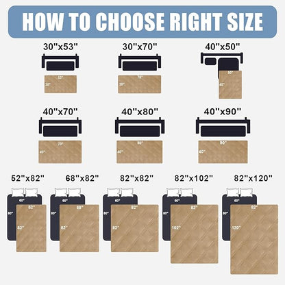 Smiry Waterproof Dog Bed Cover Blanket 30x70, Soft Reversible Pet Blanket, Washable Leakproof Cats Dogs Couch Cover for Sofa, Couch, Furniture, Lattice, Camel/Camel