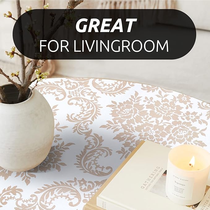 RAY STAR 18X96 Inch Shelf Liner for Kitchen Cabinets, Non-Adhesive Cabinet Liner Washable, PVC Drawer Liner for Dresser Non-Slip Bathroom (Yellow Pattern)(4 Roll)