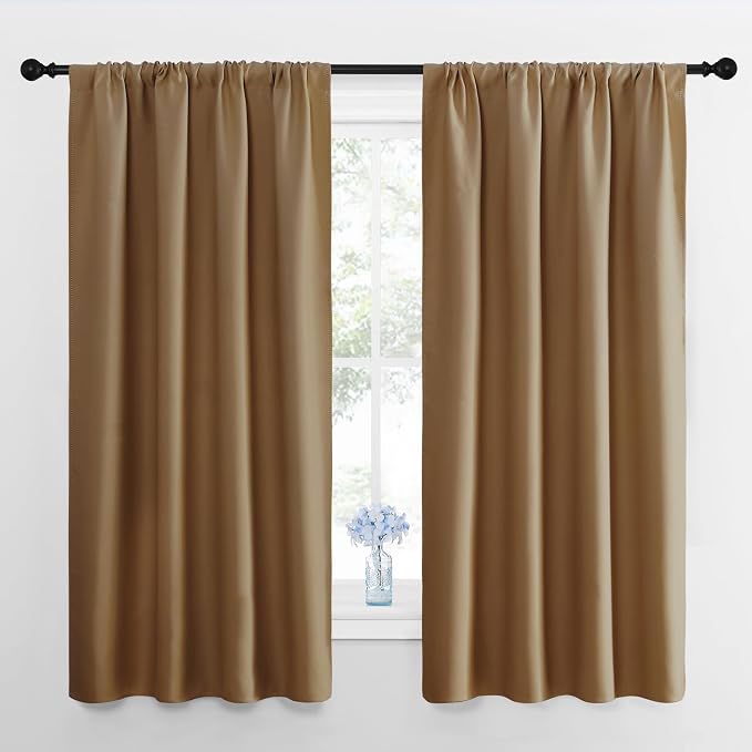 NICETOWN Blackout Curtains for Bedroom, 1 Pair, 42 by 45-inch, Window Treatment by NICETOWN