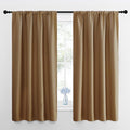 NICETOWN Bedroom Curtains Blackout Draperies, 1 Pair, 34-inch W x 63-inch L by NICETOWN