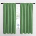NICETOWN Kitchen Curtains, Short Blackout Drapes, Froest Green, Thermal by NICETOWN