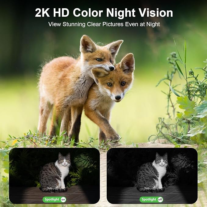 HOSAFE.COM 4G LTE Cellular Security Camera Outdoor, No WiFi Security Camera Outside, Wireless Security Cameras Outdoor Solar Powered, 360 Ptz, Human Sensor, 2K HD, 2-Way Talk, IP66, 2 Pack