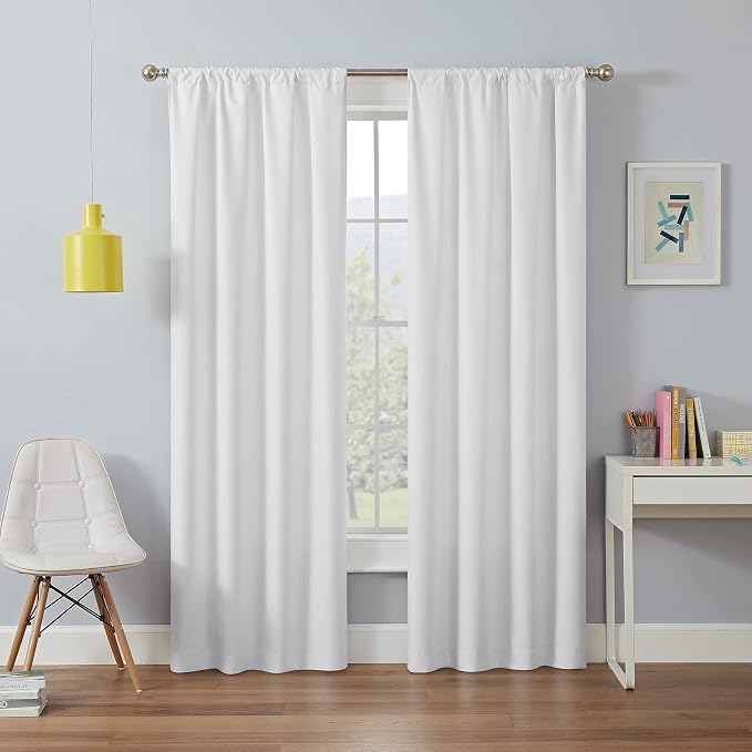 ECLIPSE Kendall Modern Blackout Thermal Rod Pocket Window Curtain - Image 3
