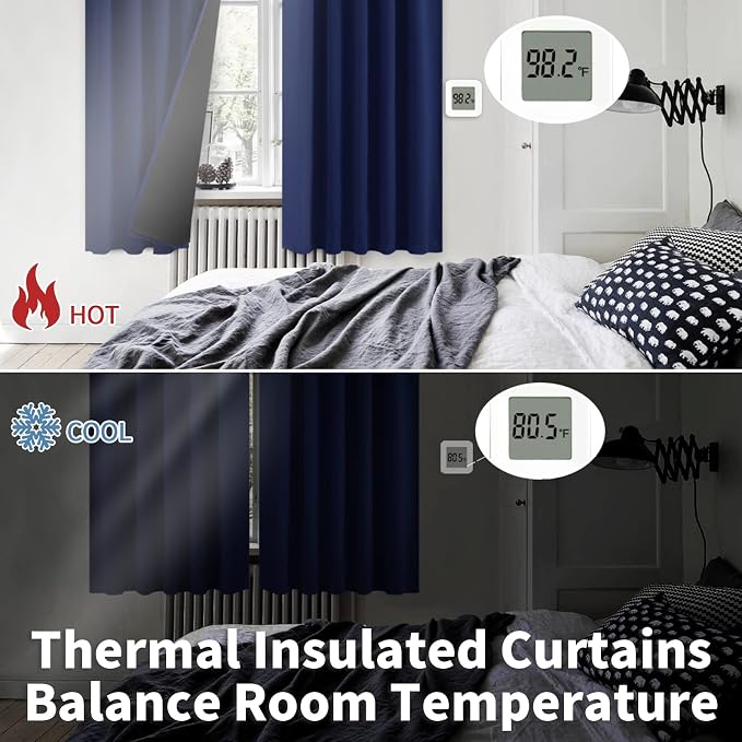 BGment 100% Blackout Curtains 40 Inch Length - Image 6