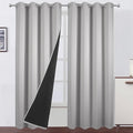 100% Blackout Curtains 52 x 84 Inch/Light Grey Curtains 2 Panels by Lemomo
