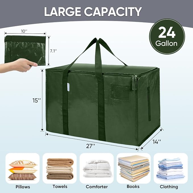 TICONN 2 Pack Extra Large Moving Bags Heavy Duty - Image 5