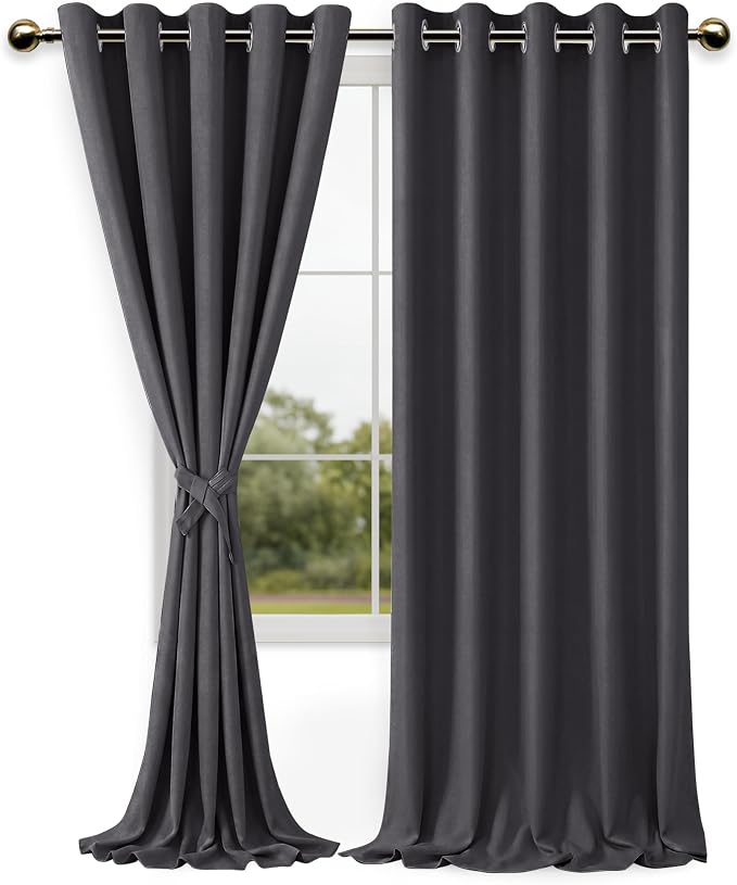 DWCN Blackout Curtains – Thermal Insulated Light Blocking Privacy Grommet Drapes - Image 8