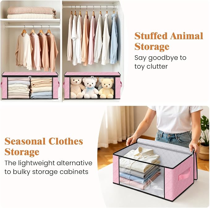 35L Closet Organizers, Foldable Under Bed Storage Containers | Storage Bags - Image 5