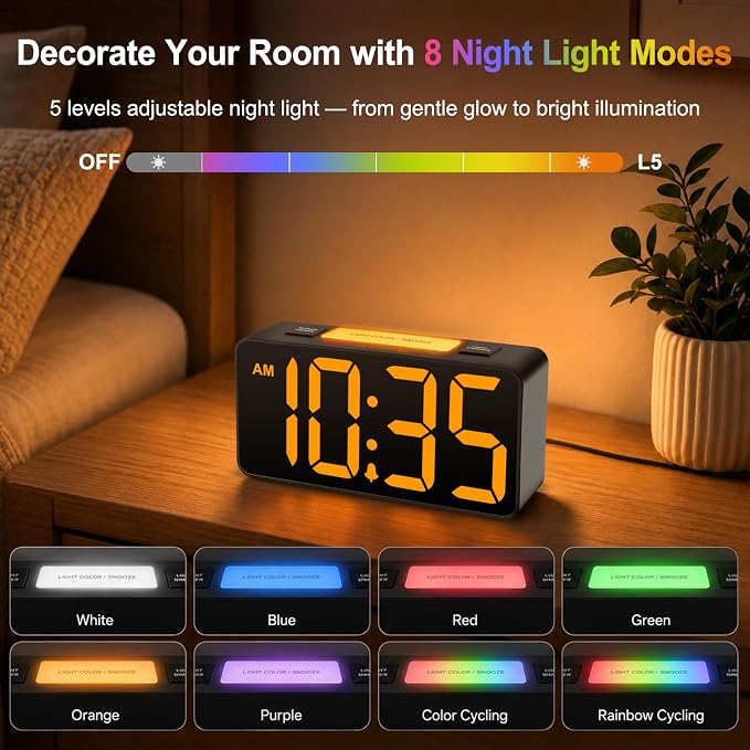 DreamSky Small Digital Alarm Clock - Image 4