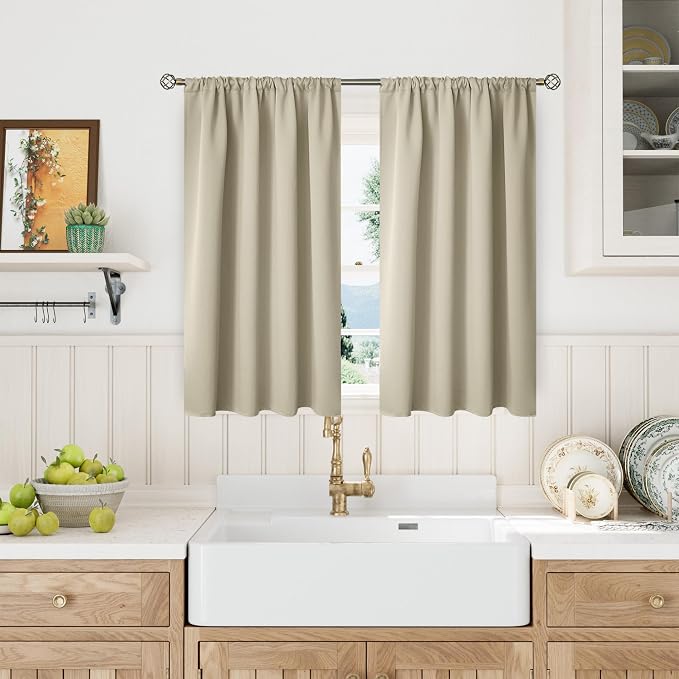BGment Short Blackout Curtains 40 Inch Length - Image 2