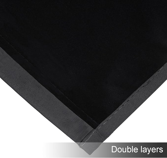 100% Blackout Curtains 84 Inch Long Dark Grey Curtains 2 Panels - Image 8