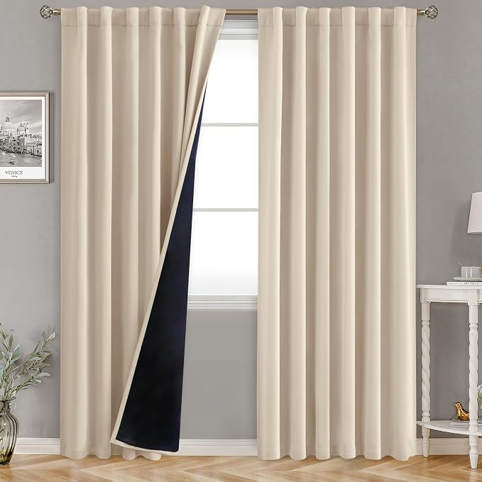 BGment Blackout Curtains 84 Inch Length 2 Panels Set by BGment