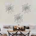 ZEXUIRU 3 Set Black Starburst Wall Art by ZEXUIRU