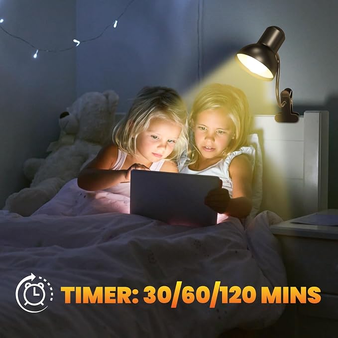 Clip-on Reading Lamp Rechargeable Cordless Desk Lamp - Image 5