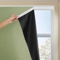 JILRON Adhesive Curtain 100% Blackout No-Drill Easy Install by JILRON