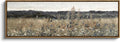 InSimSea Extra Large Framed Wall Art, Flower Meadow Landscape Print, 12x36In | by InSimSeaArt