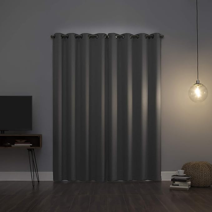 Sun Zero Nordic Theater Grade Extreme 100% Blackout Grommet Curtain Single Panel - Image 2